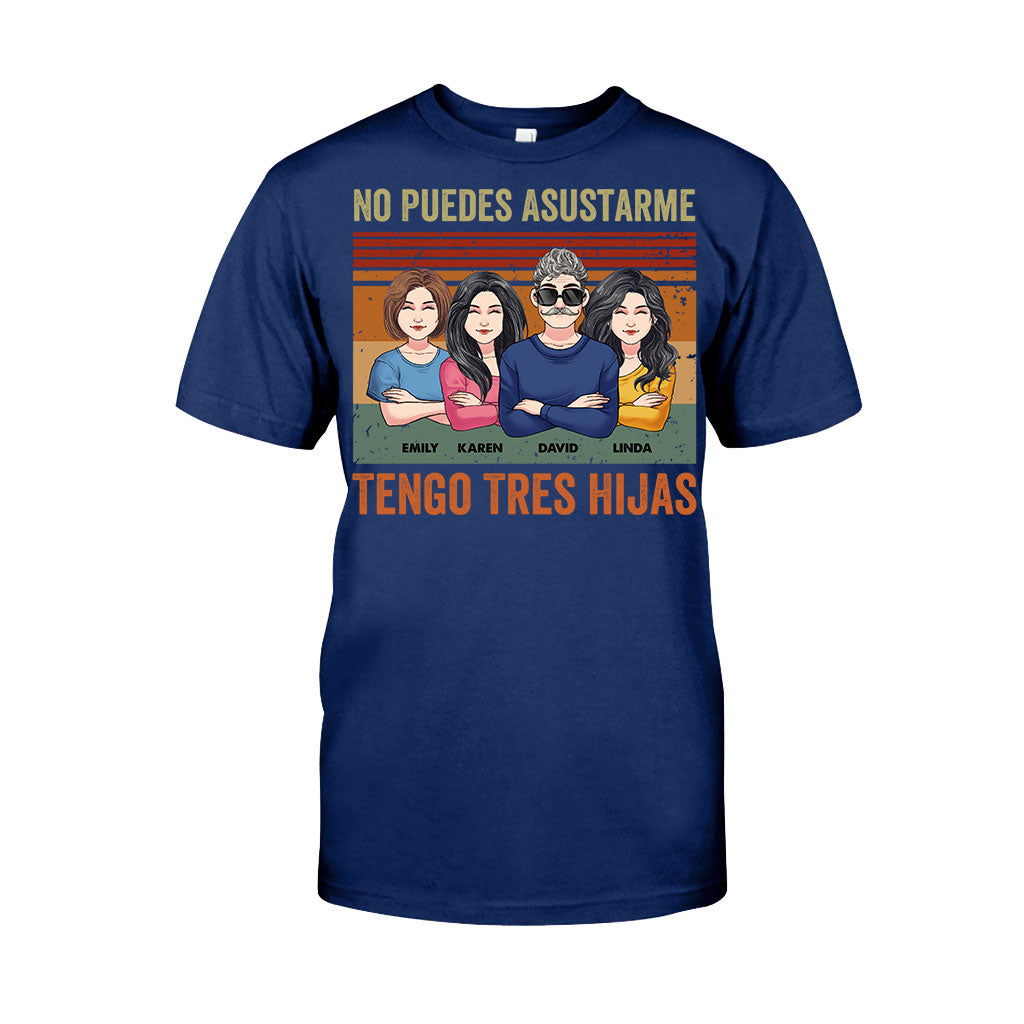 No Puedes Asustarme - Personalisiertes Vater-T-Shirt und Hoodie