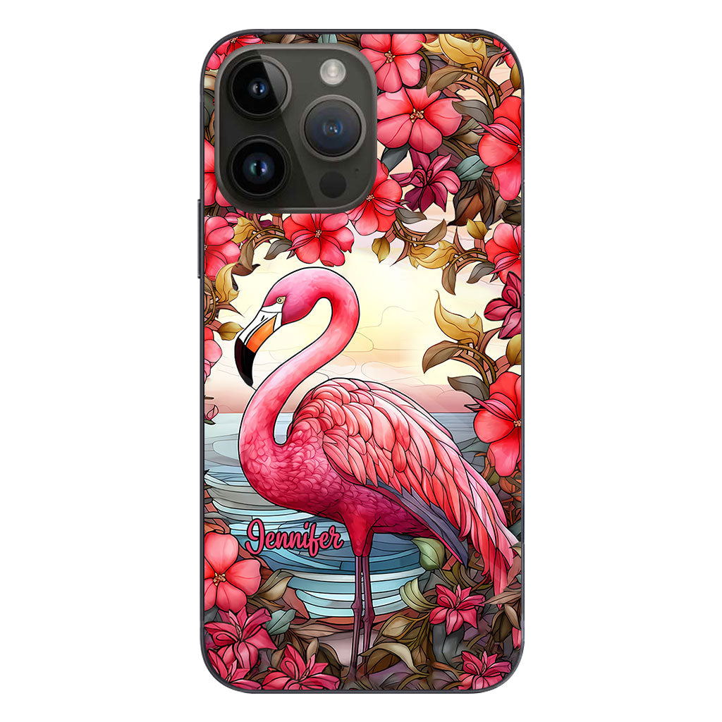 Flamingos lieben – Personalisierte Flamingo-Handyhülle