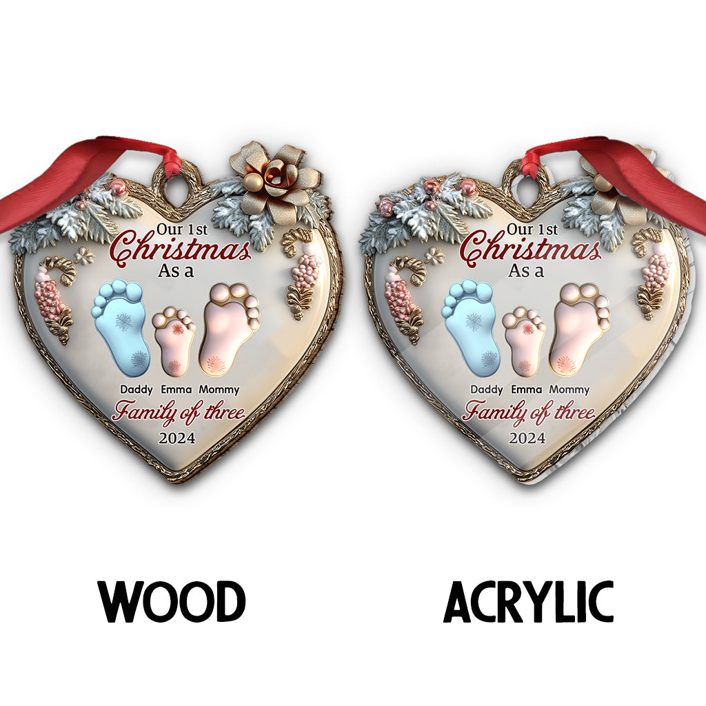 Our 1st Christmas Together - Personalized Family Ornament