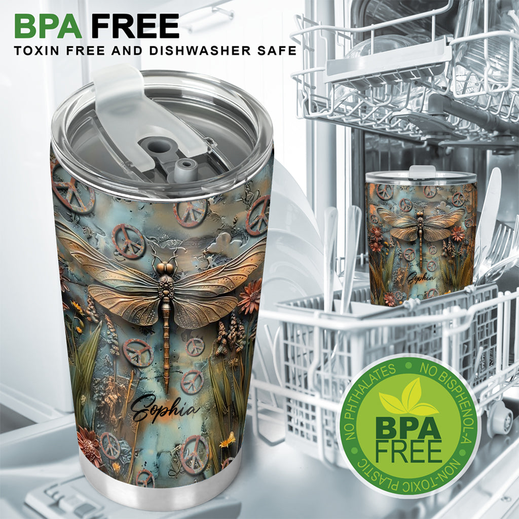 Let It Be – Personalisierter Hippie-Becher