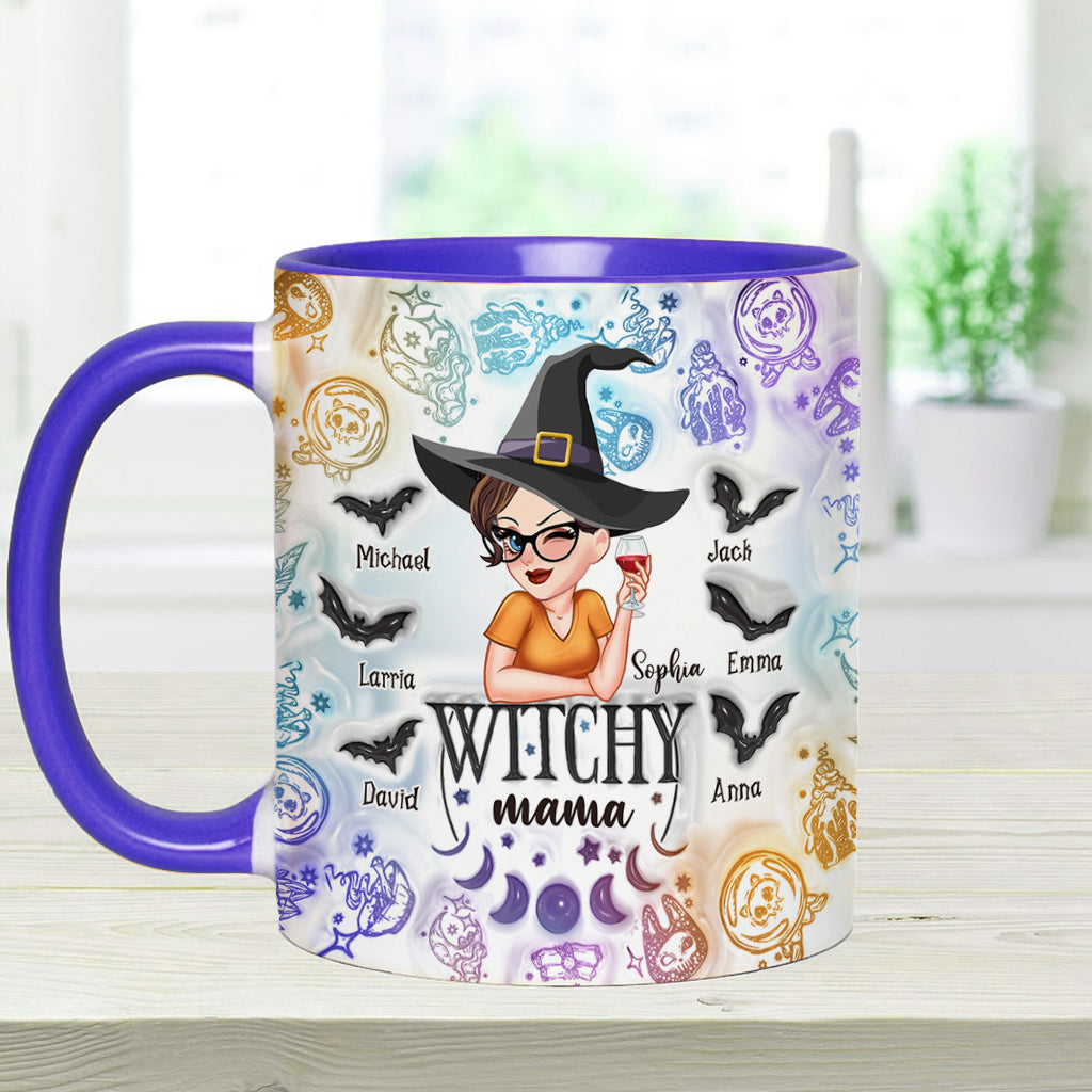 Witchy Mama Grandma - Personalized Witch Accent Mug