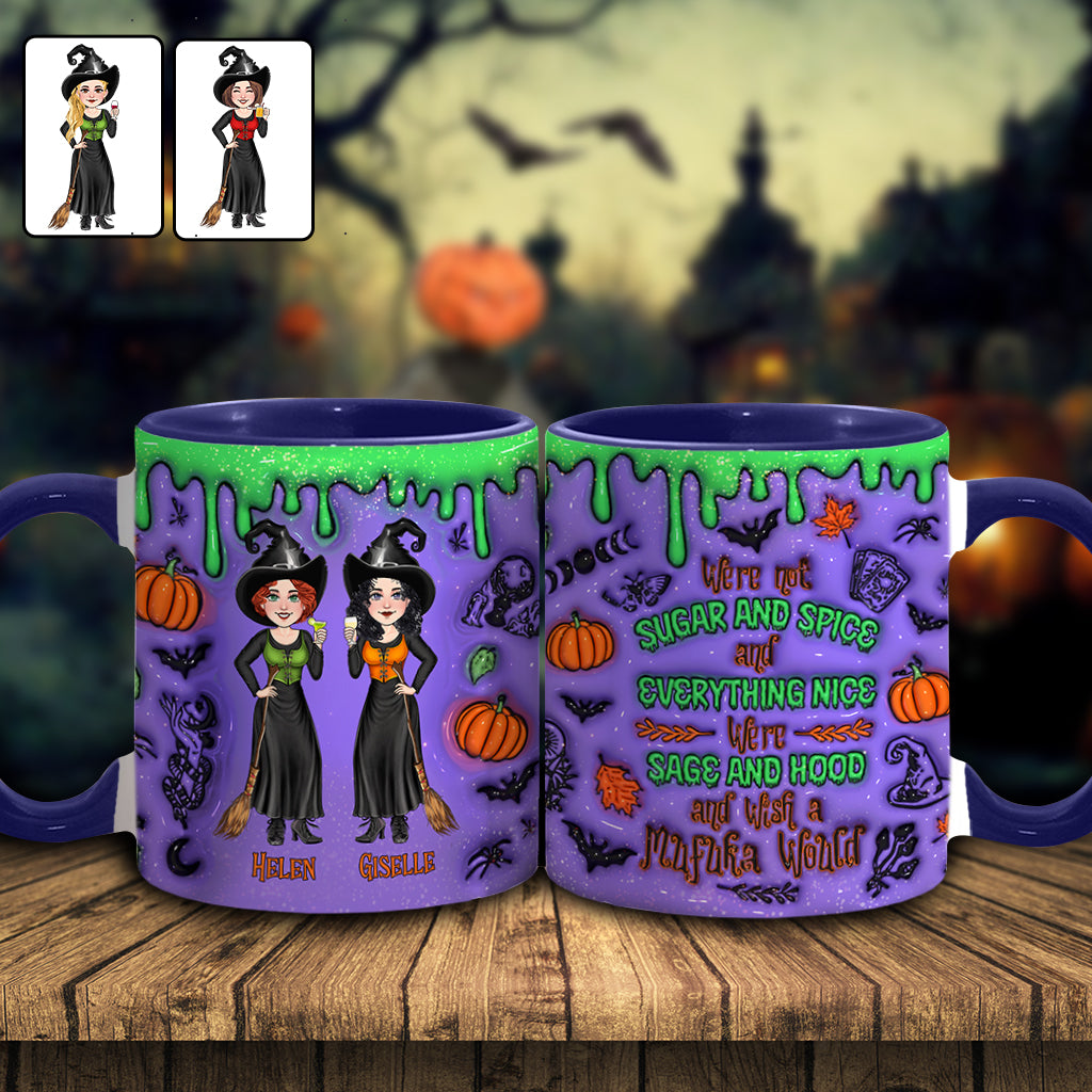 Wir sind nicht Zucker und Gewürze und alles Nette - Personalisierter Bestie-Akzentbecher