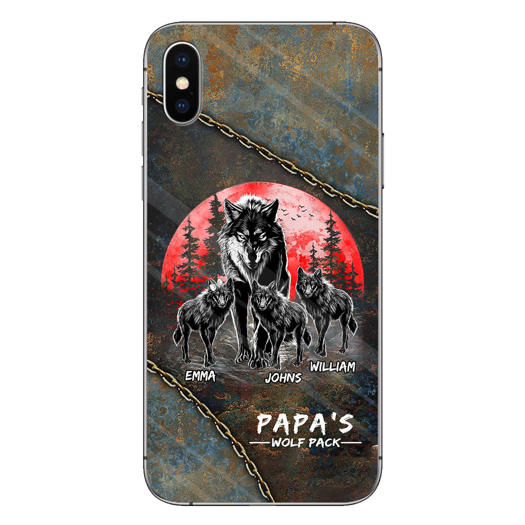 Papa Wolf Pack - Personalized Father Phone Case