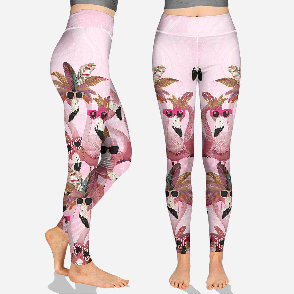 Pink Flamingo - Personalized Flamingo Hoodie and Leggings