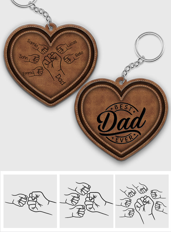 Best Dad/ Grandpa/ Papa... Ever - Personalized Father Keychain