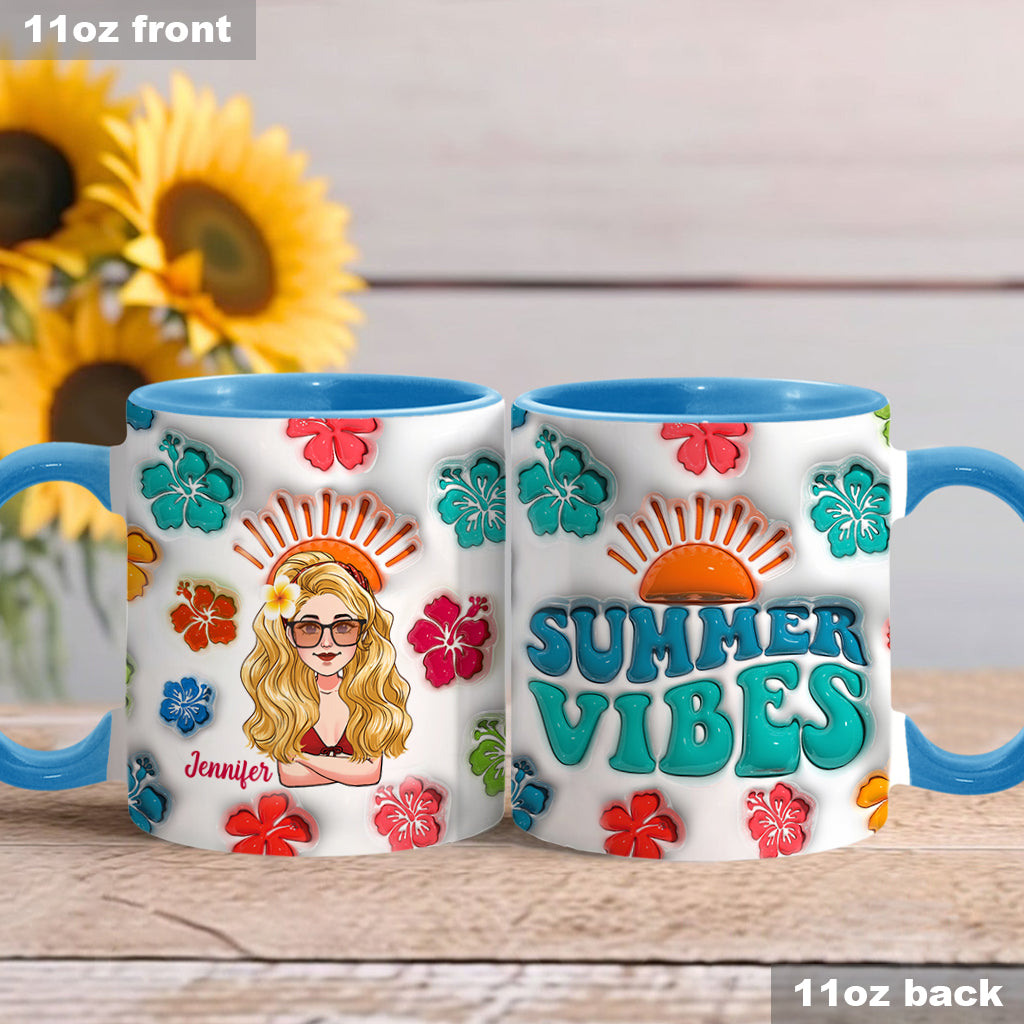Sommerfeeling – Personalisierte Tasse für Meeresliebhaber