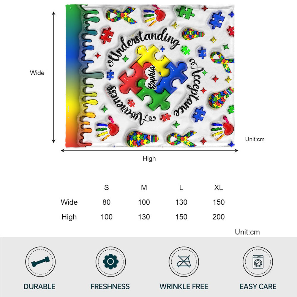 Autismus-Aufklärung – Personalisierte Autismus-Aufklärungsdecke