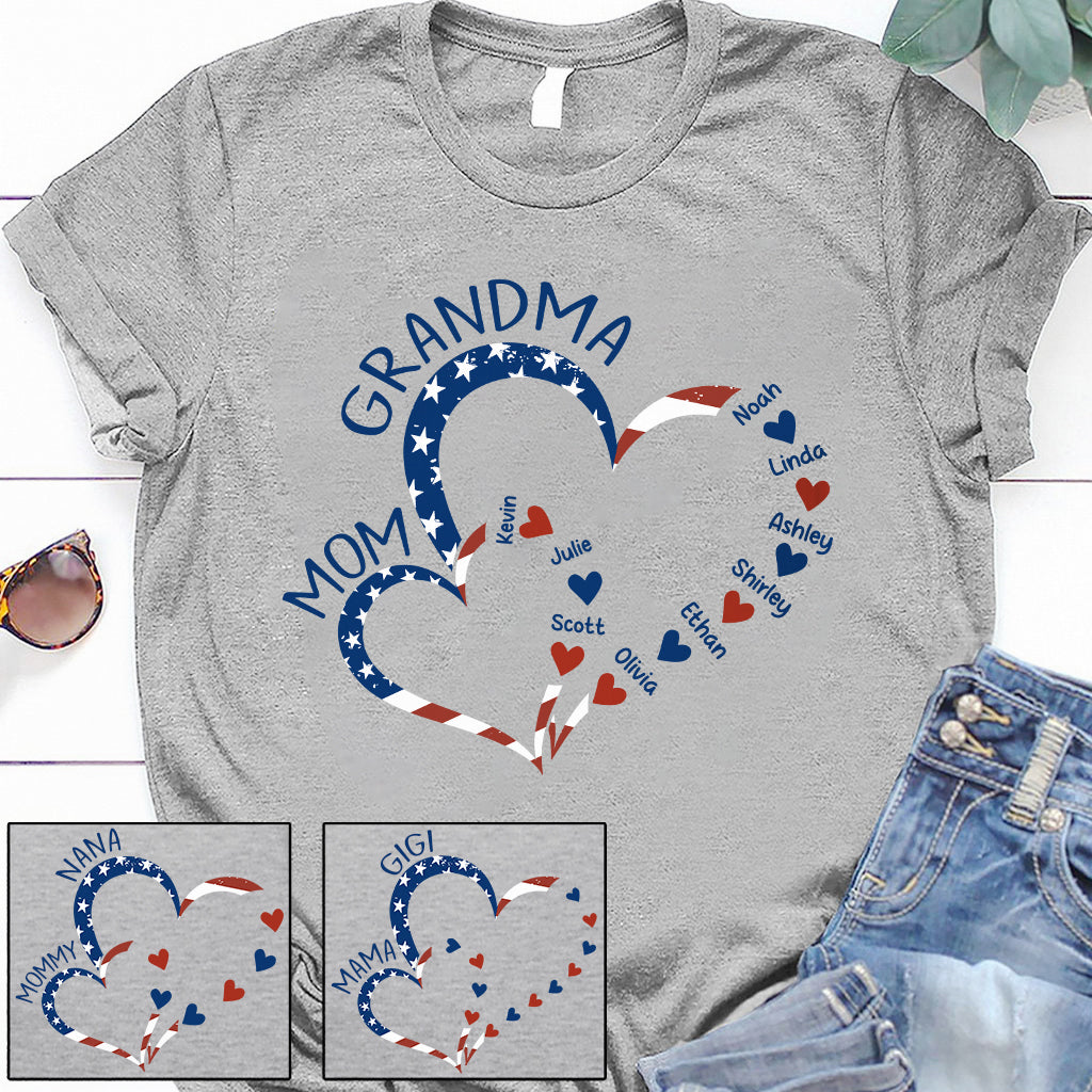 Erst Mama, jetzt Oma – Personalisiertes Oma-T-Shirt und Hoodie