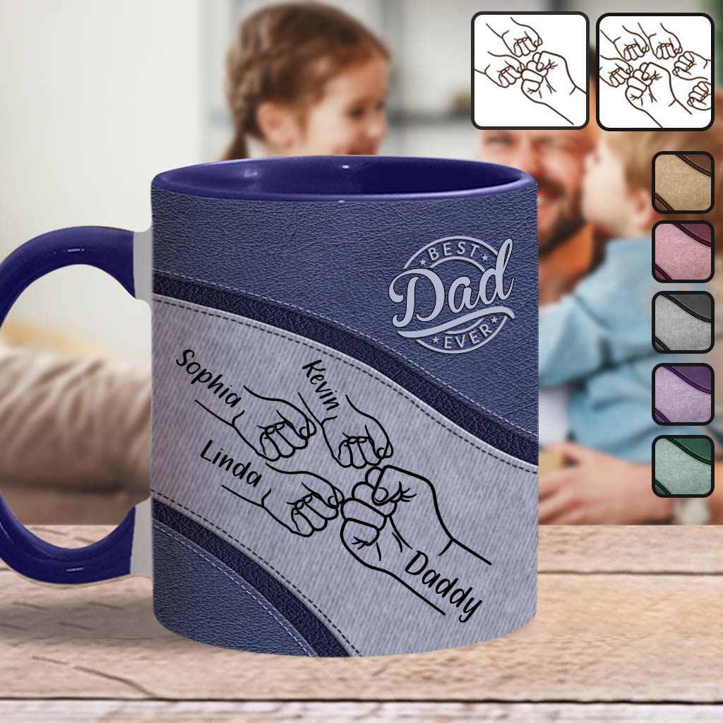 Bester Papa aller Zeiten - Personalisierte Tasse mit Vater-Akzent