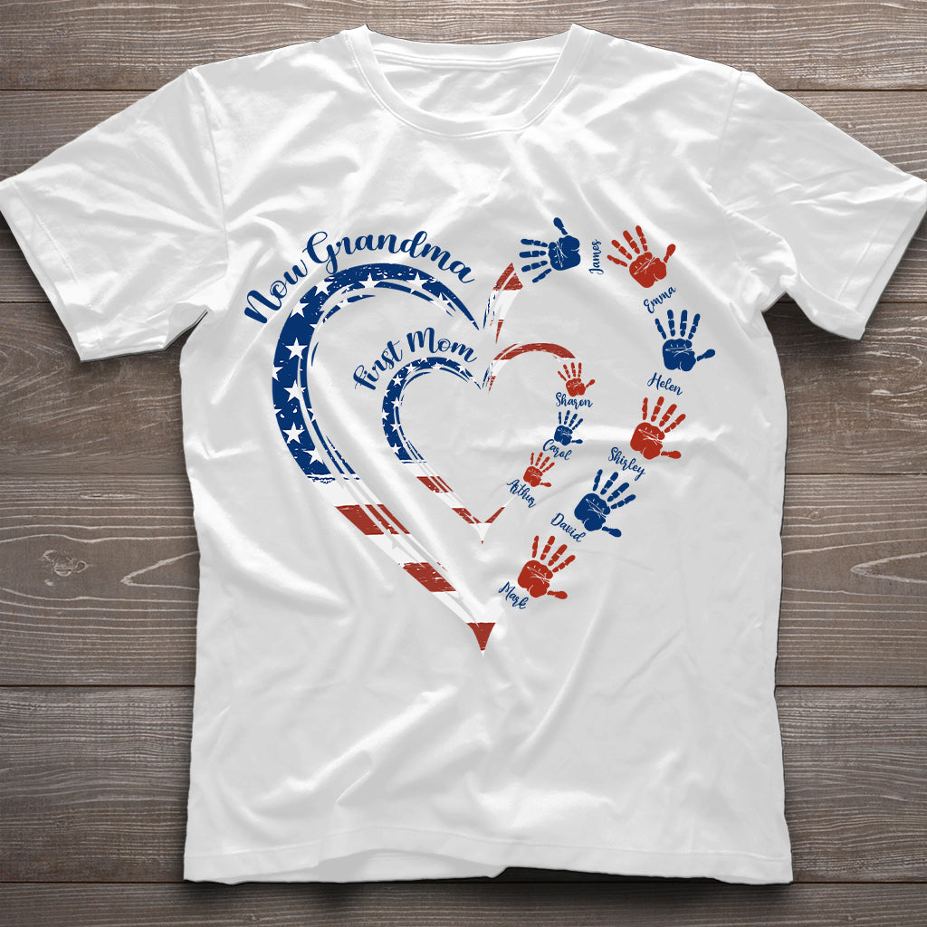 Erst Mama, jetzt Oma – Personalisiertes Oma-T-Shirt und Hoodie