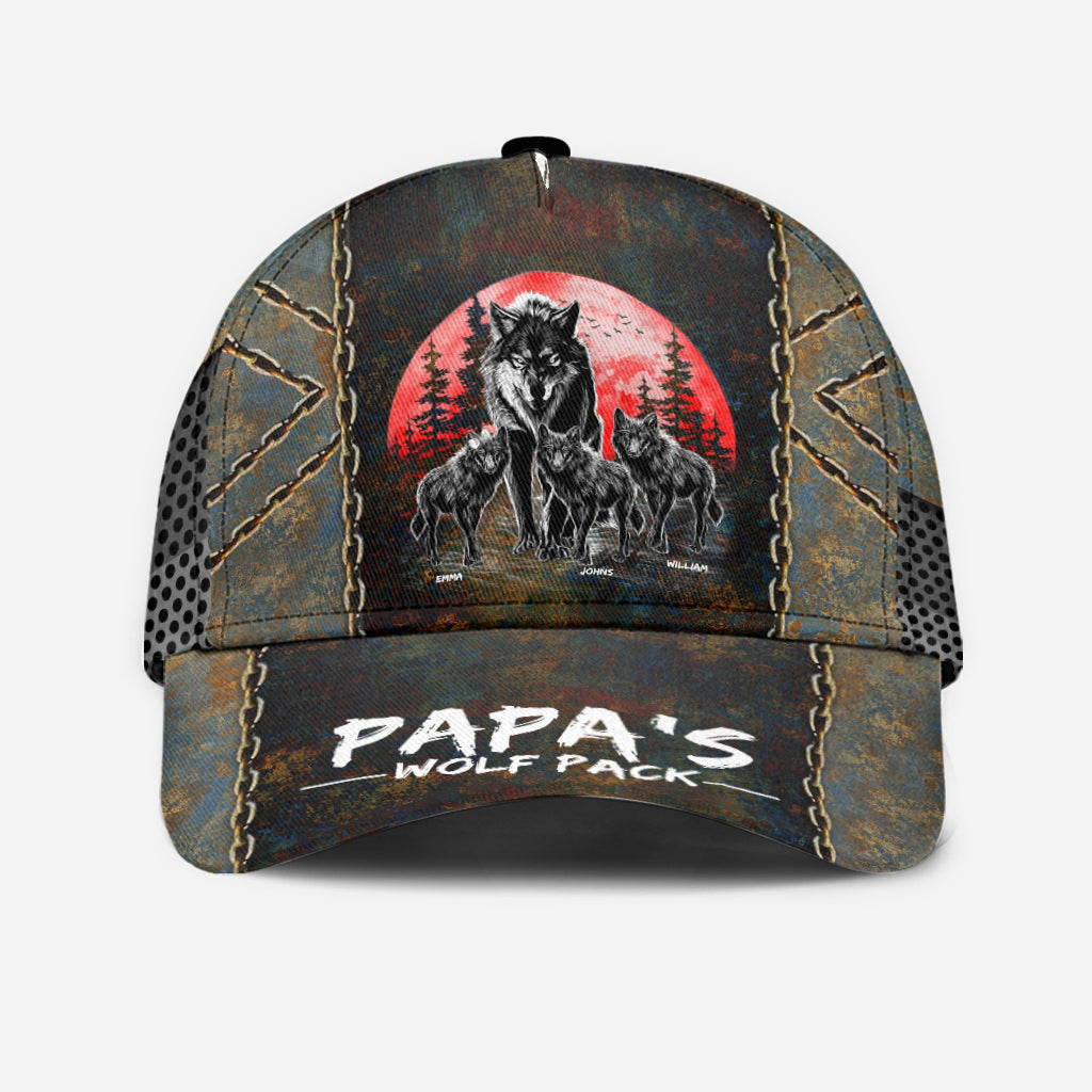Opas Wolfsrudel – Personalisierte Opa-Klassiker-Kappe