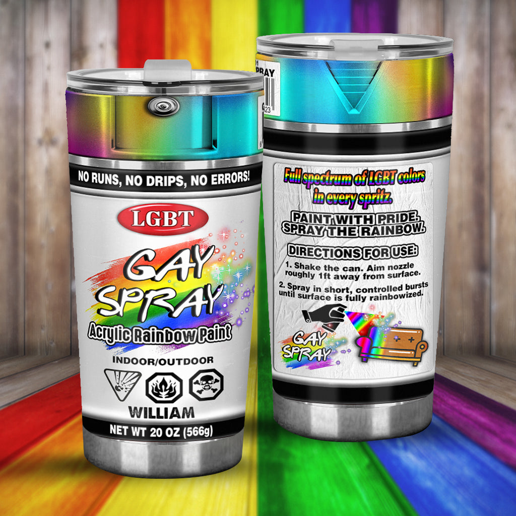 Gay Spray – Personalisierter LGBT-Unterstützungsbecher