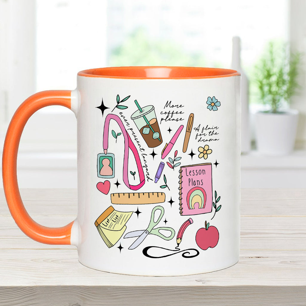 Kann gerade nicht reden, bin mit Lehreraufgaben beschäftigt - Personalisierte Tasse mit Lehrerakzent