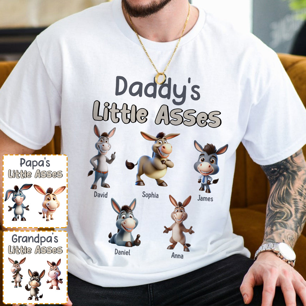 Daddy's Little Cuties – Personalisiertes Vater-T-Shirt und Hoodie