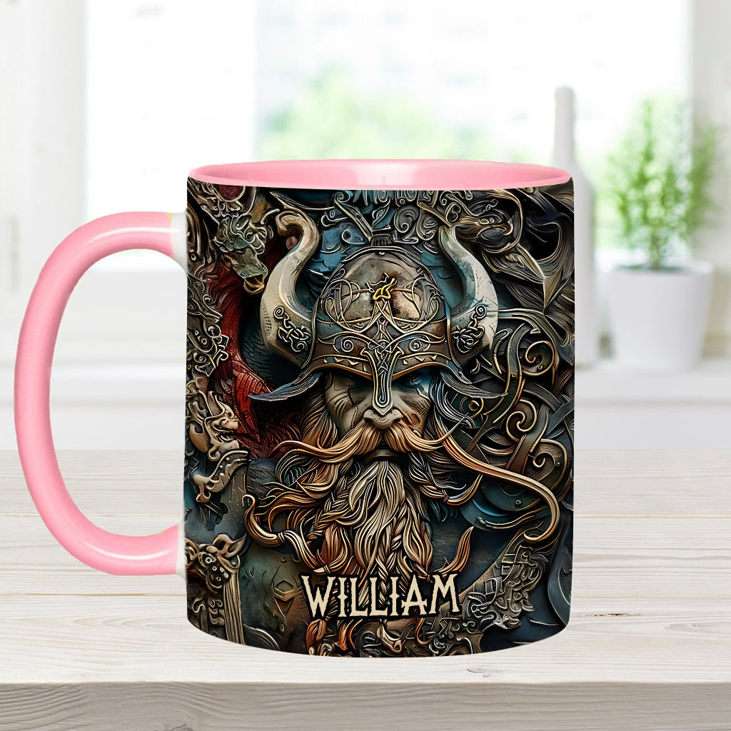 Vintage-Wikingerheld – Personalisierte Tasse mit Wikinger-Akzent