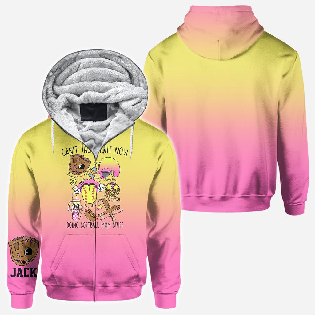 Softball-Mama-Artikel – Personalisiertes Softball-Shirt mit Allover-Print