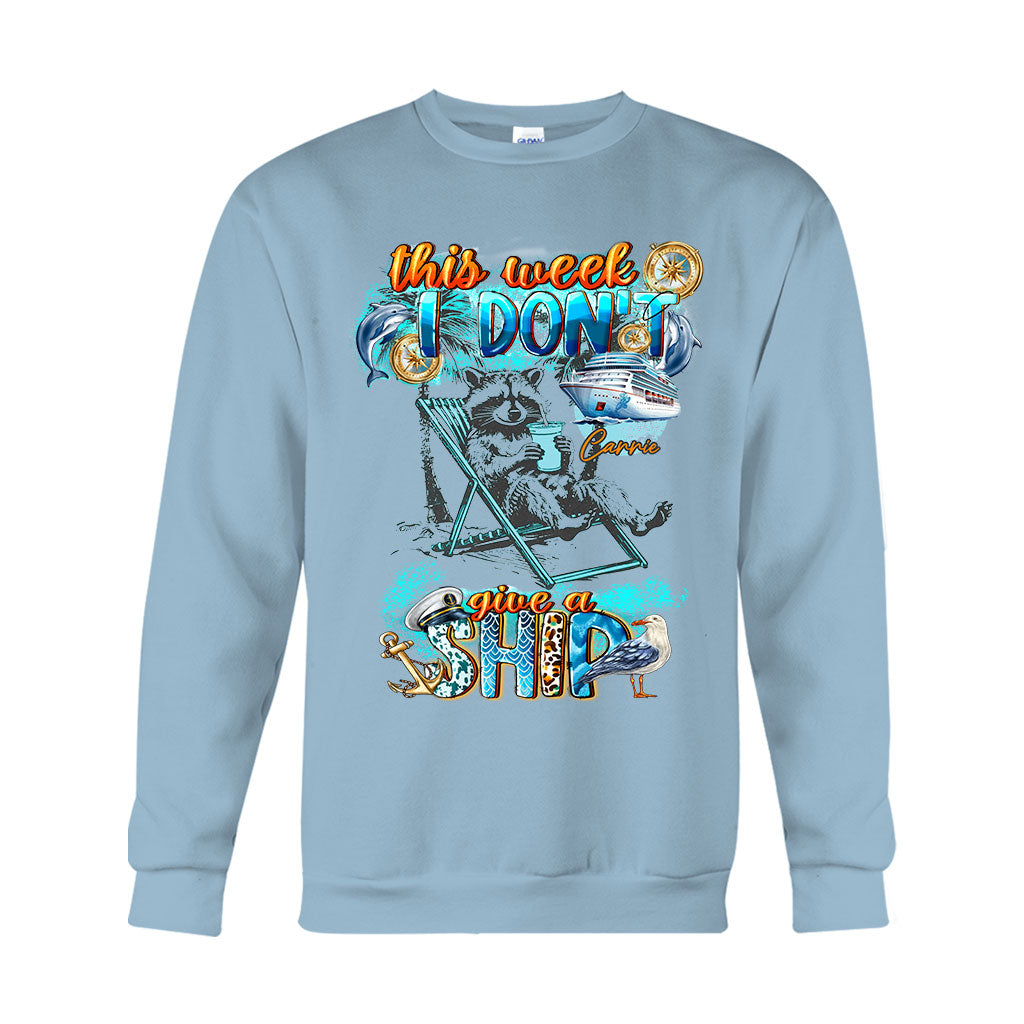 Diese Woche ist mir das Schiff egal – Feral Girl Summer – Personalisiertes Kreuzfahrt-T-Shirt und Hoodie