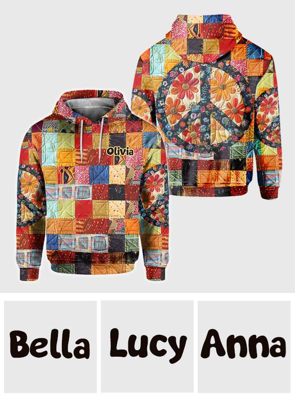 Trippie Hippie Sign - Personalized Hippie All Over Shirt