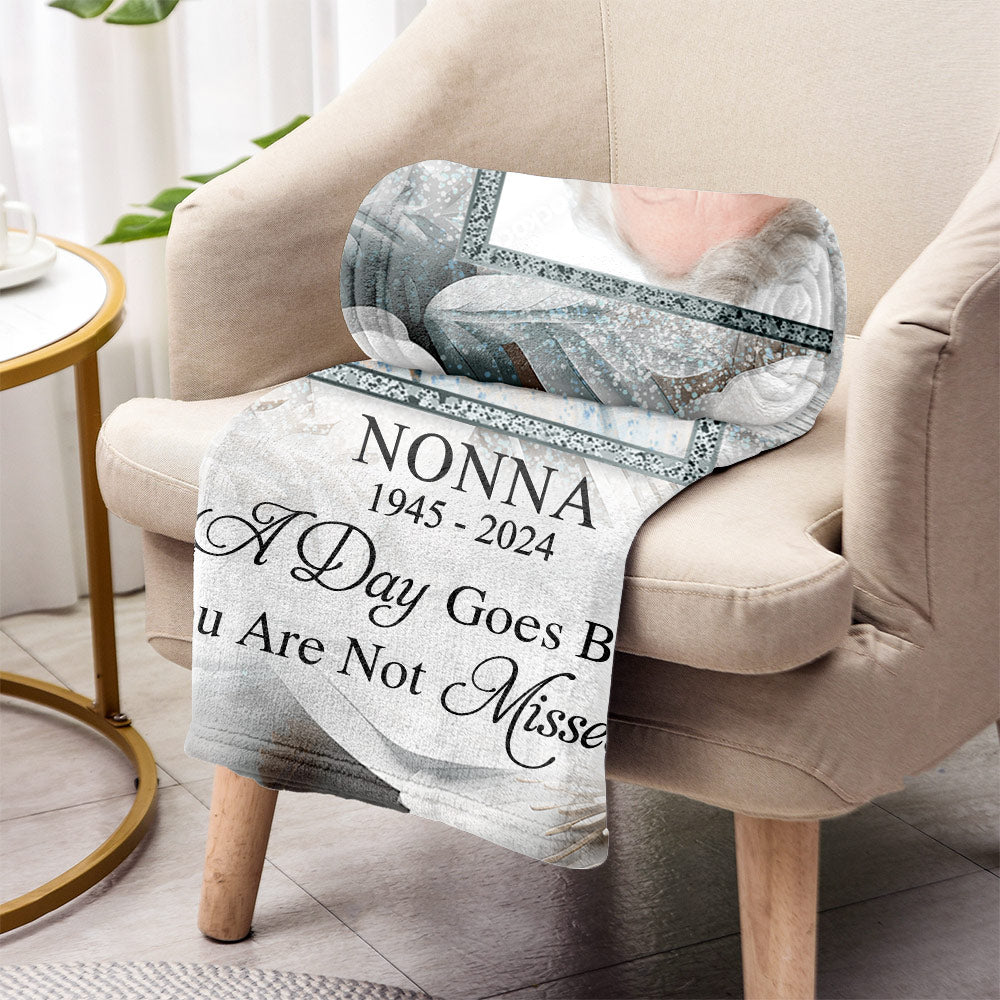 Ich bin immer bei dir – personalisierte Gedenkdecke