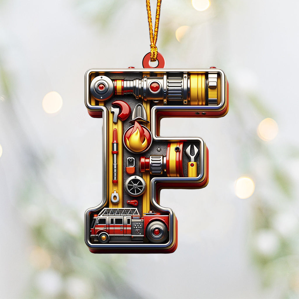 Ohana-Alphabet – Personalisierter Feuerwehr-Anhänger