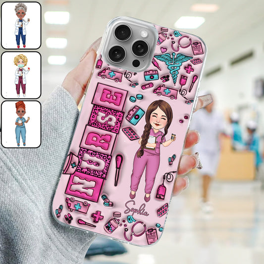 Nurse Life - Personalized Nurse Clear Phone Case