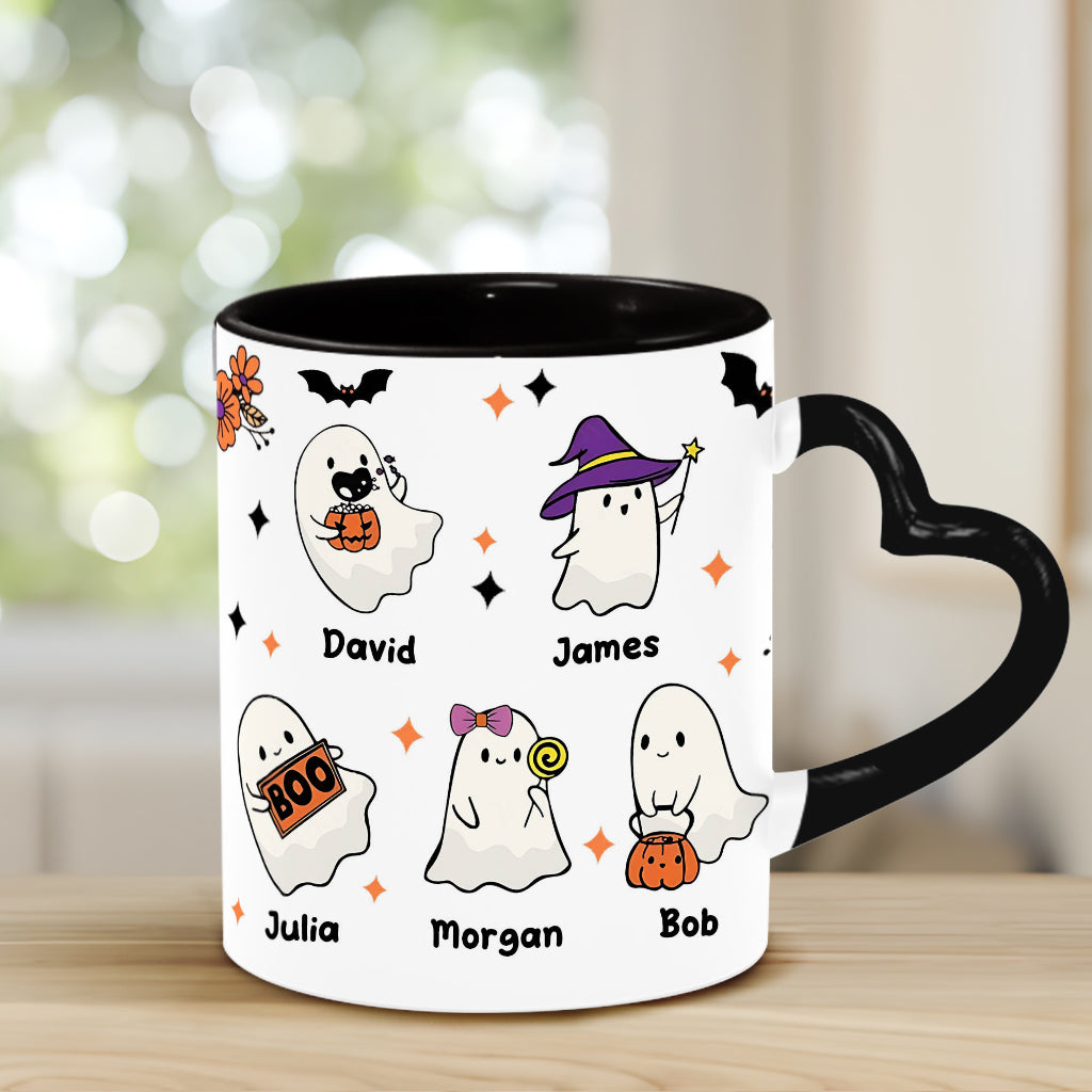 Nana's Boo Crew – Personalisierte Tasse mit Herzgriff für Oma