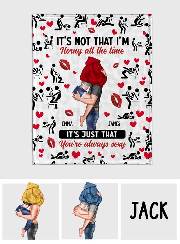 Es ist nicht so, dass ich ständig geil bin – personalisierte Pärchendecke