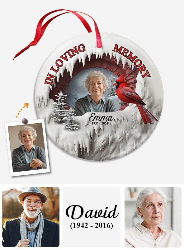 Für immer in meinem Herzen – Personalisierter Gedenk-Keramikkreis