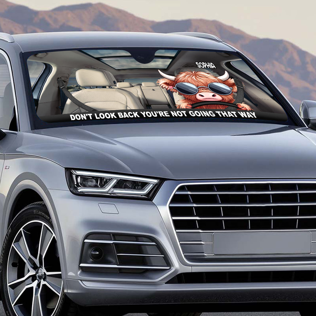 Don't Look Back - Personalized Car Sunshade