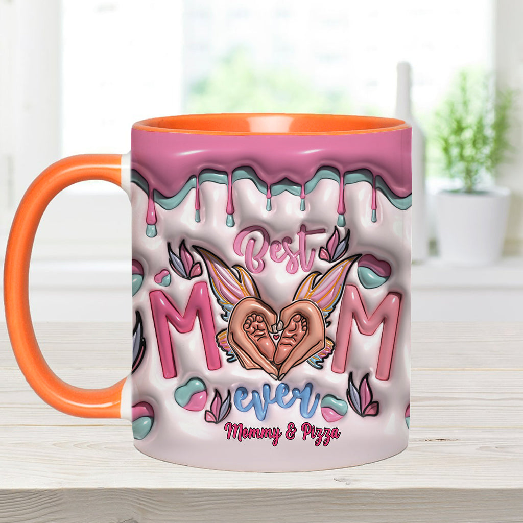Beste Mama aller Zeiten – Schmetterlingsverwandlung – Personalisierte Tasse mit Muttermotiv