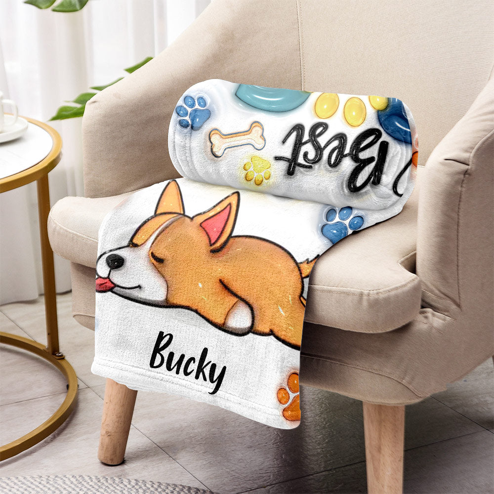 Die beste Hundemama/der beste Hundepapa aller Zeiten – personalisierte Hundedecke