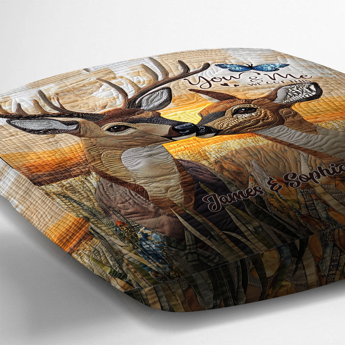 Du und ich, wir schaffen das – Personalisiertes Pärchenkissen