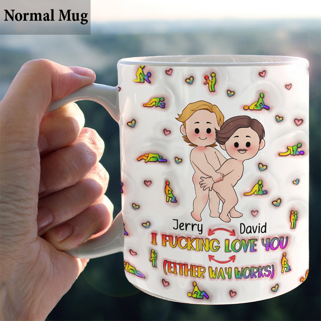 Ich liebe dich – Personalisierte Tasse zur Unterstützung der LGBT-Community