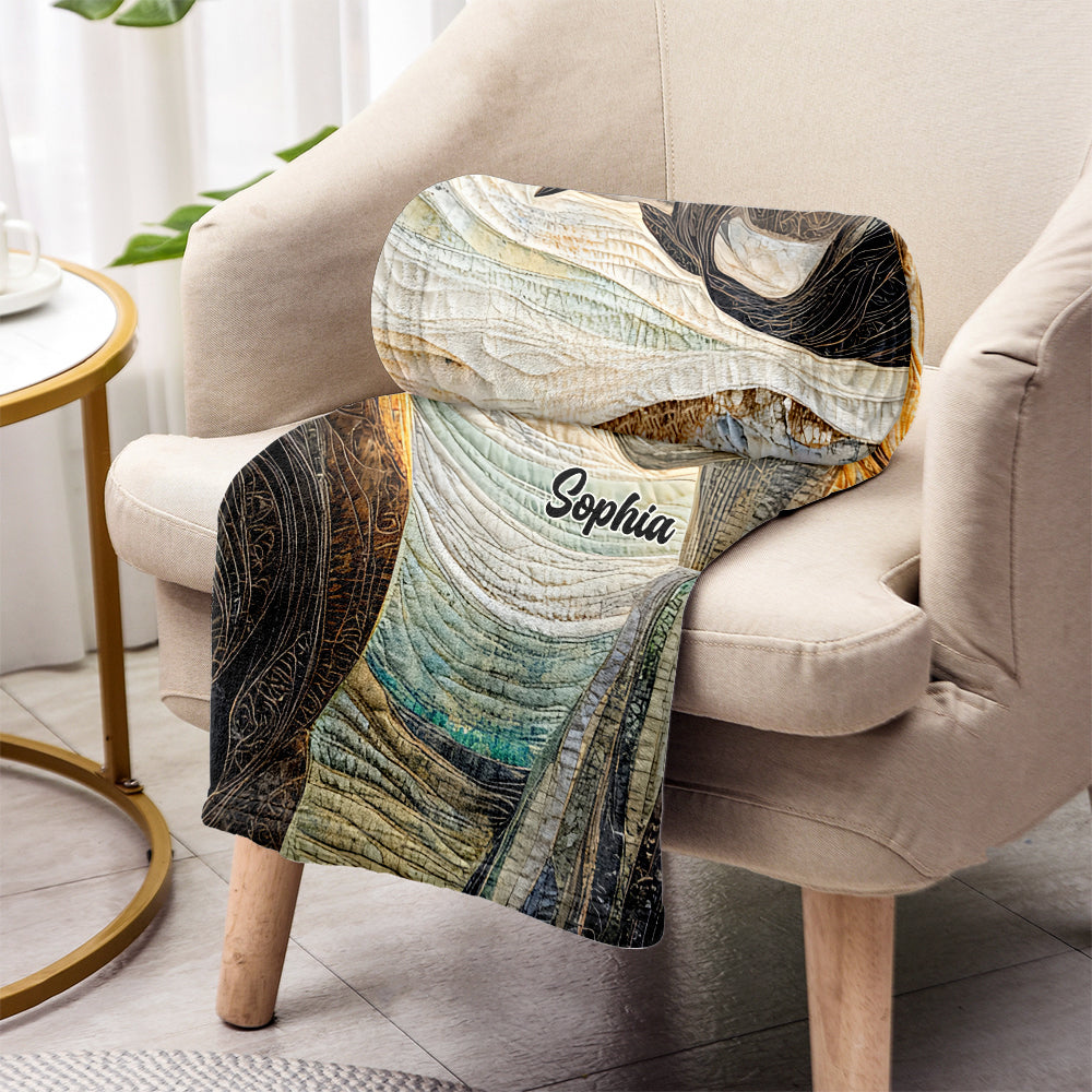 Einfach ein Mädchen, das Pferde liebt – personalisierte Pferdedecke