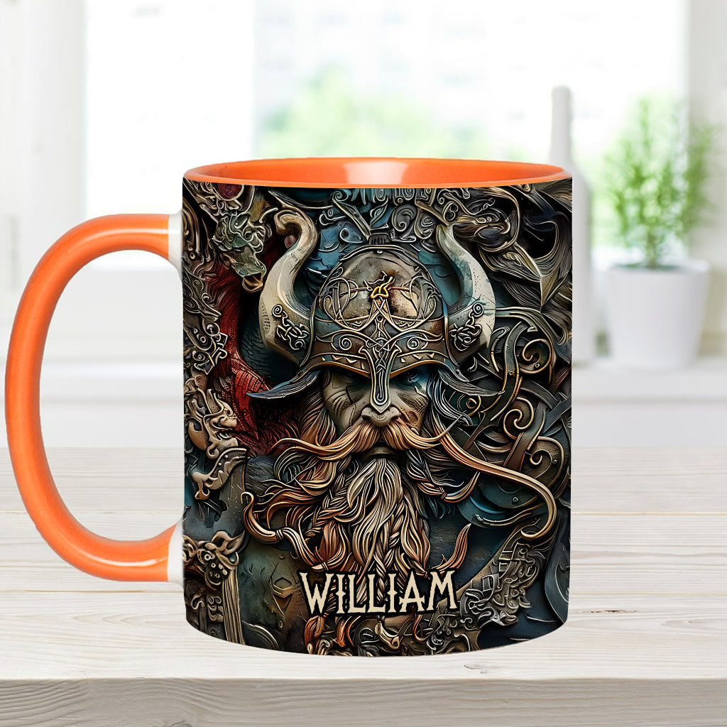 Vintage-Wikingerheld – Personalisierte Tasse mit Wikinger-Akzent