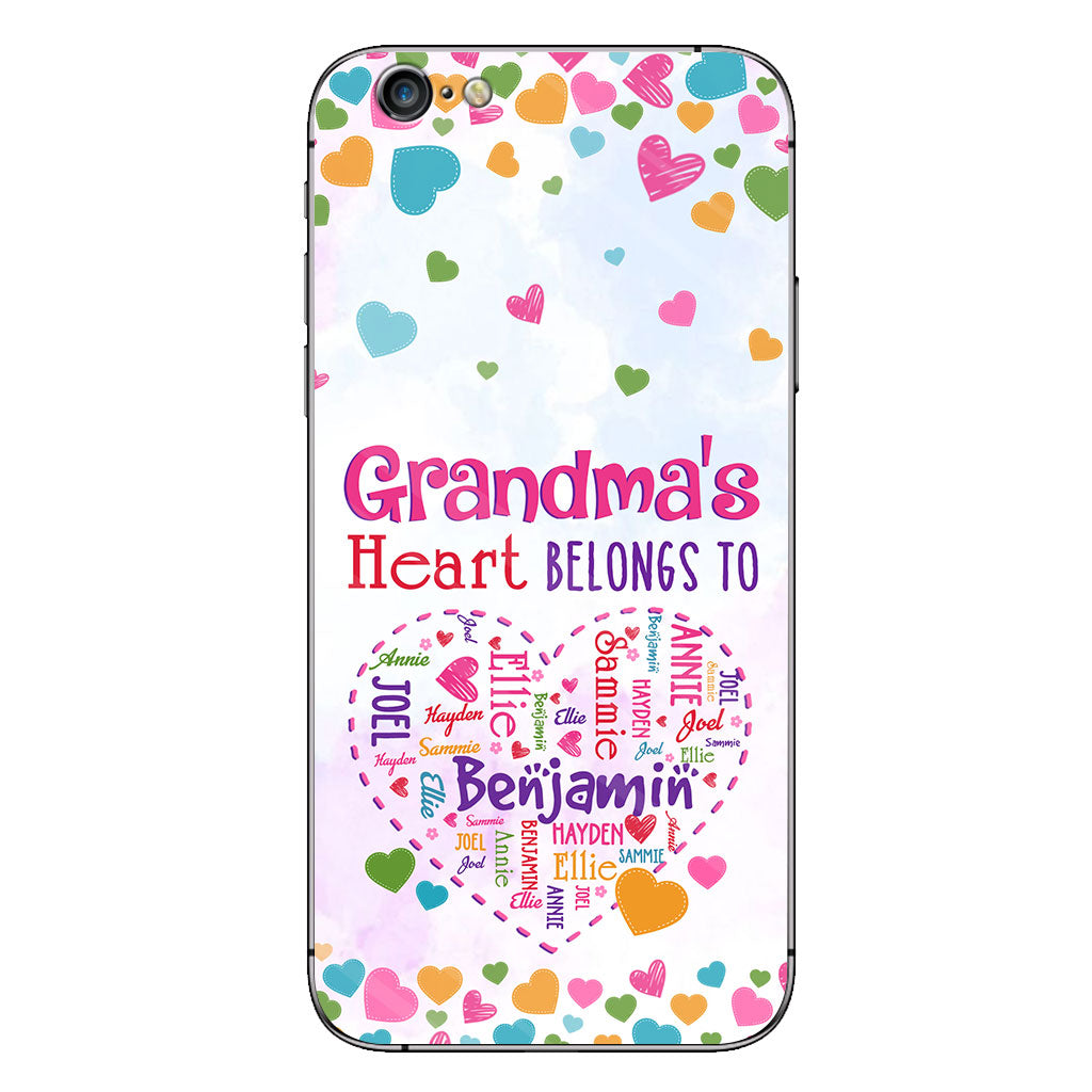 Grandma's Heart - Personalized Grandma Phone Case