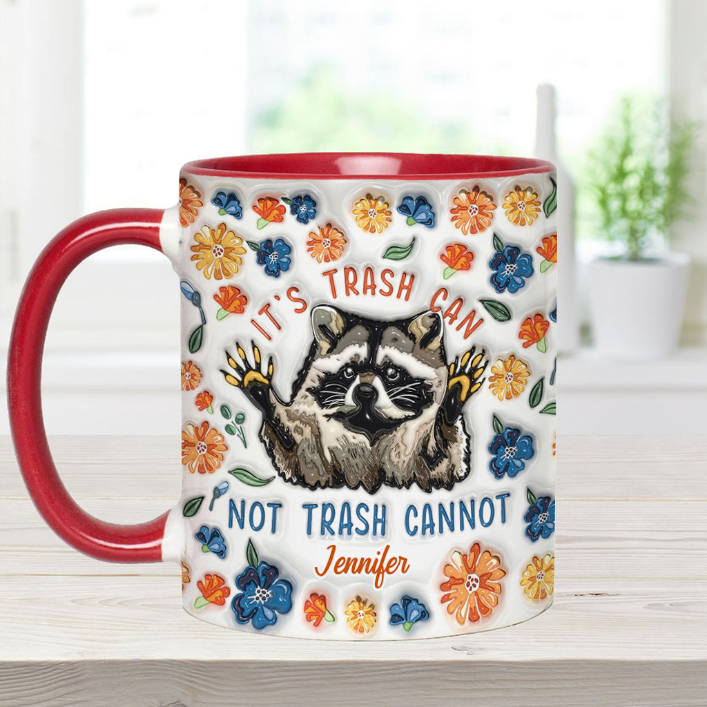 Lustiger Motivationsbecher mit Waschbär-Motiv – personalisierte Tasse mit Waschbär-Akzent