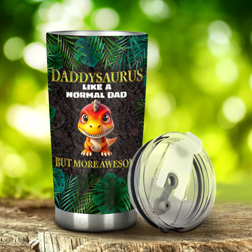 Daddysaurus Grandpasaurus 3D-Dinosaurier - Personalisierter Vater-Trinkbecher