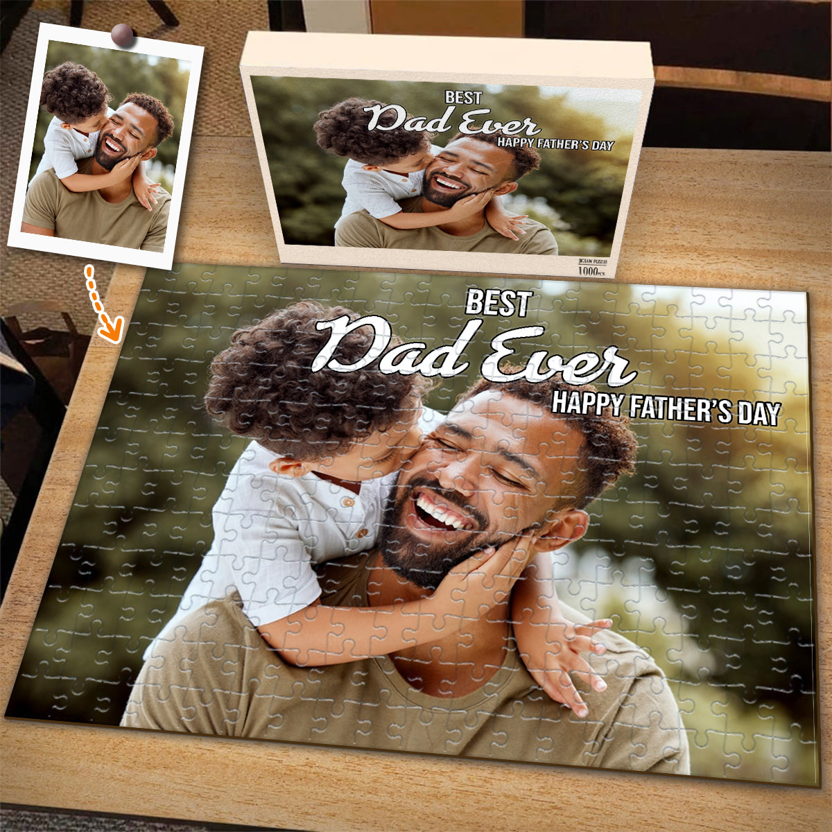 Bester Papa aller Zeiten! Alles Gute zum Vatertag! - Personalisiertes Vater-Puzzle