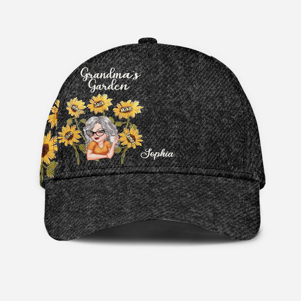 Omas Garten Wildblumen - Personalisierte Oma-Klassiker-Kappe