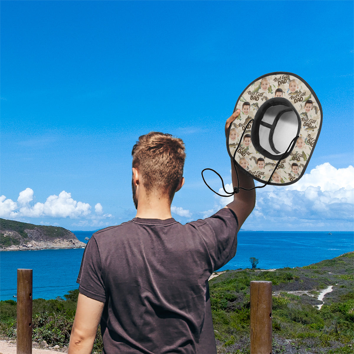 Echt cooler Papa – Personalisierter Angler-Boonie-Hut