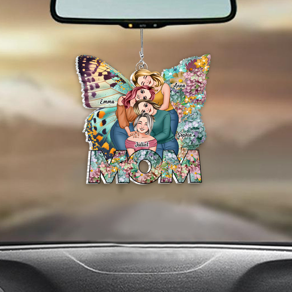 Best Mom Ever - Personalized Mother Custom Shaped Car Ornament