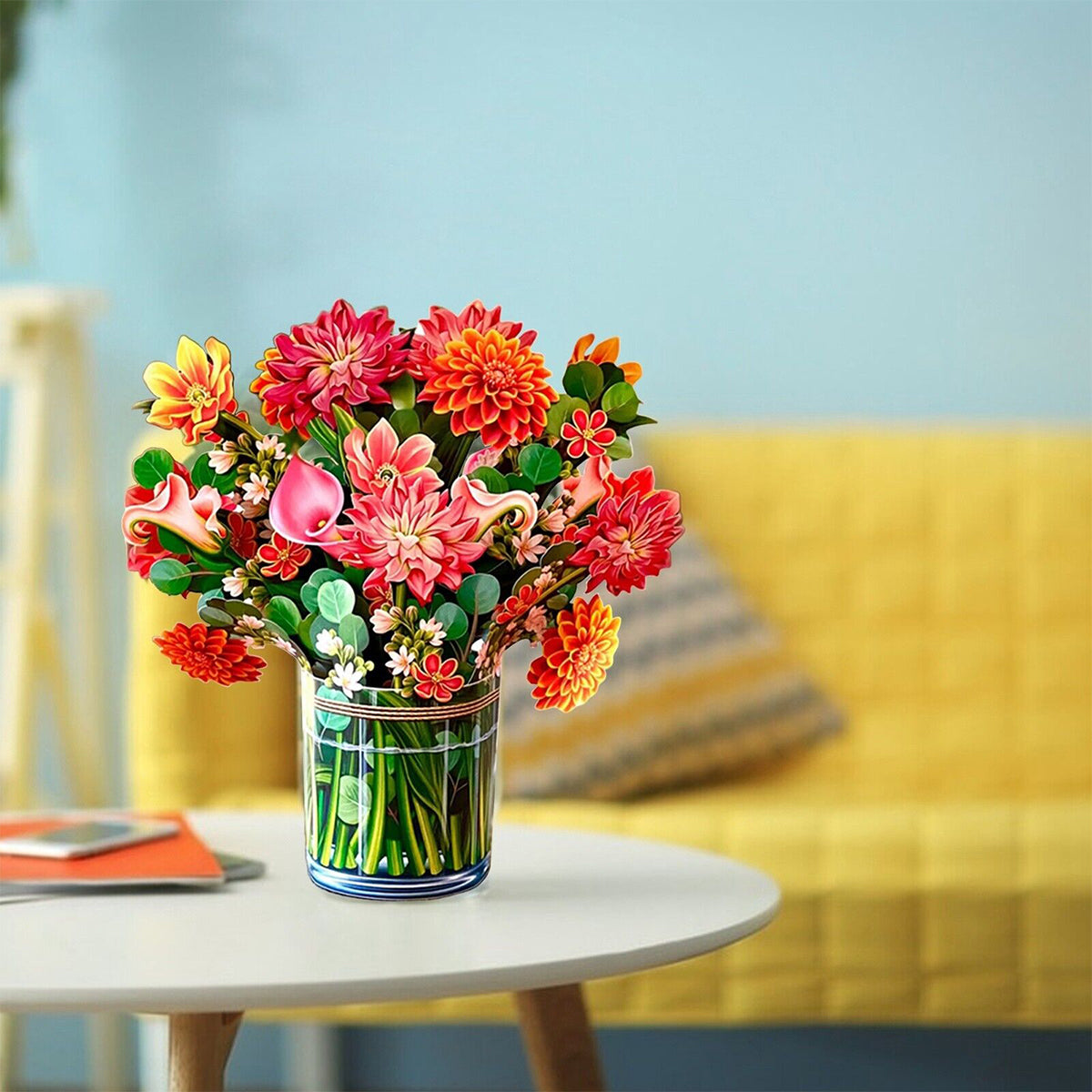 Die schönste Blume für die beste Frau – 3D-Pop-Up-Karte