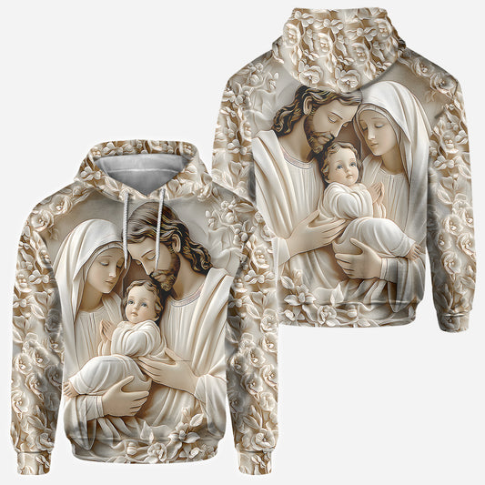 Heilige Familie – Christliches Allover-Shirt