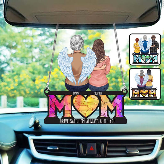 Drive Safe I Love You - Personalized Memorial Transparent Car Ornament