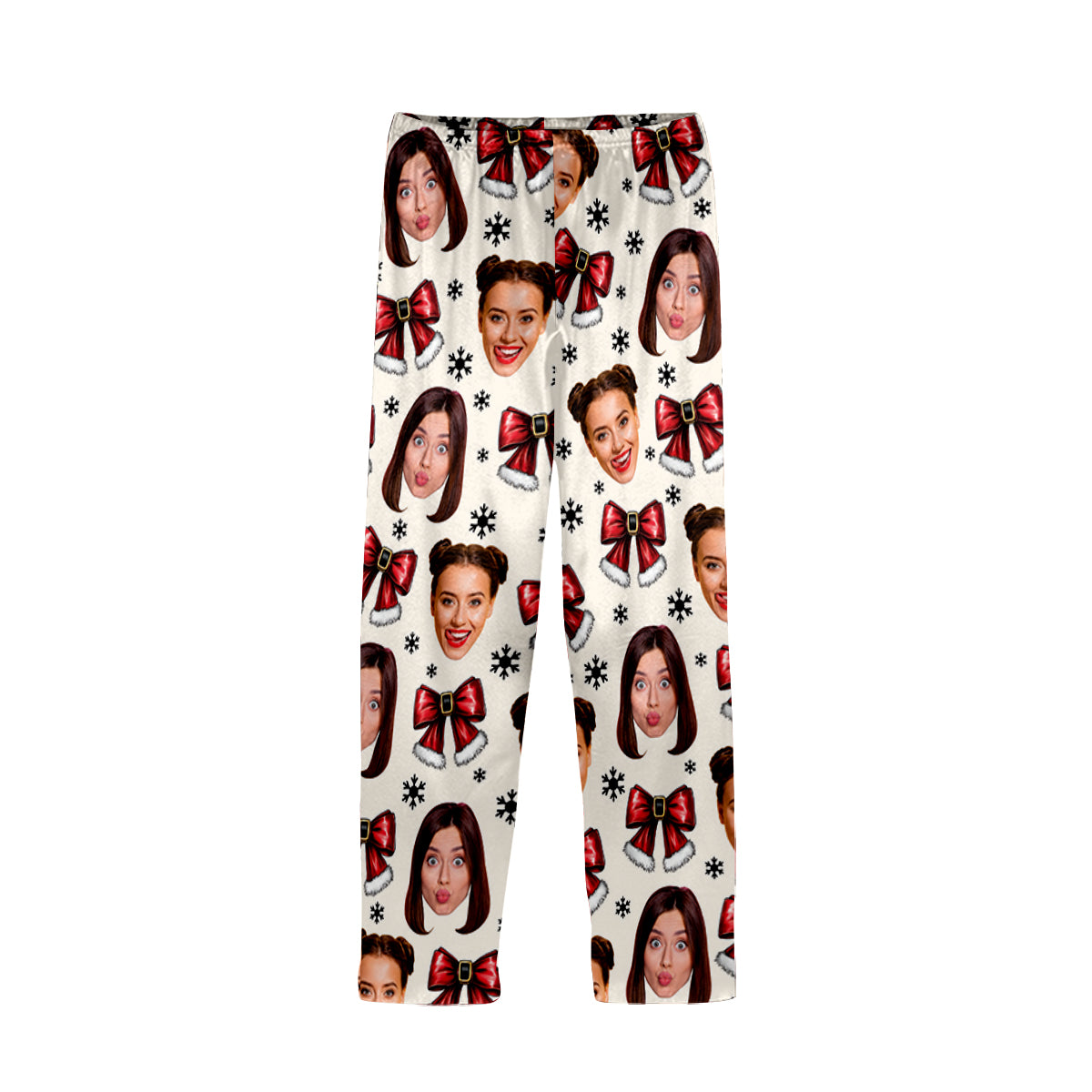 Coquette Besties Christmas - Personalized Bestie Button Down Pajamas