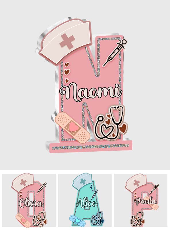 Brief an die Krankenschwester – Personalisierte Acrylplakette in individueller Form für Krankenschwestern