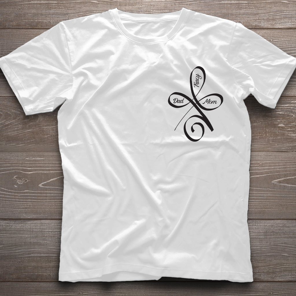 Bedingungslose Liebe – Personalisiertes Familien-T-Shirt und Hoodie