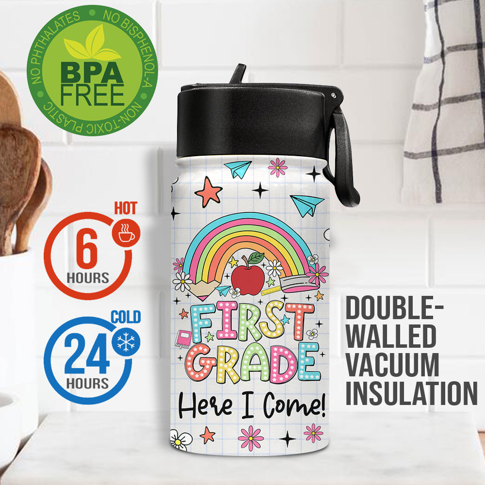 Hier komme ich! - Personalisierte Kinder-Trinkflasche