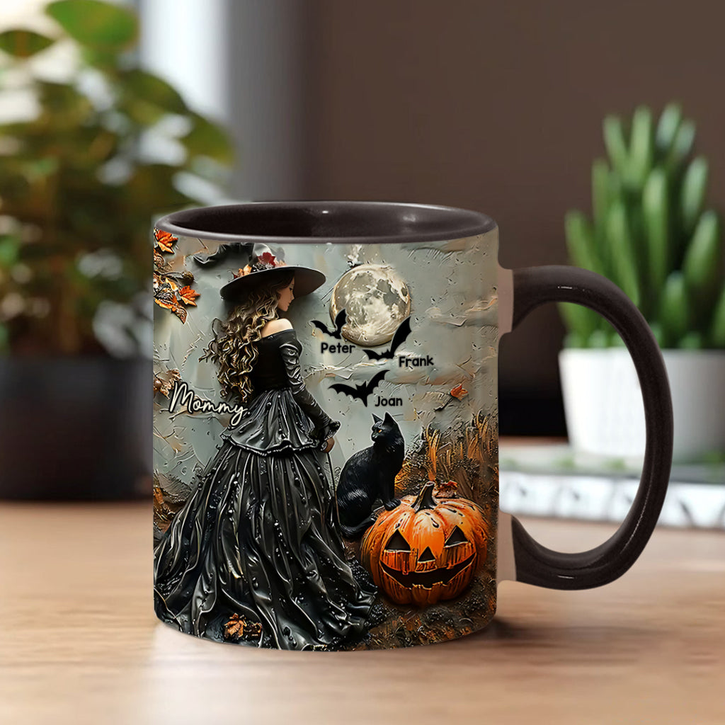 Fröhliches Halloween – personalisierte Tasse mit Muttermotiv